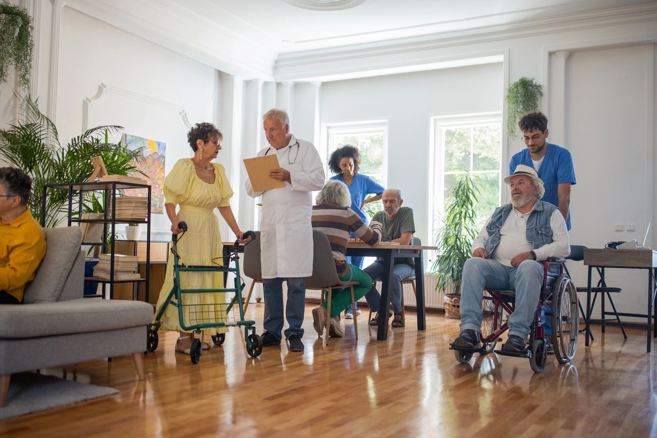 Home care team in an agency setting